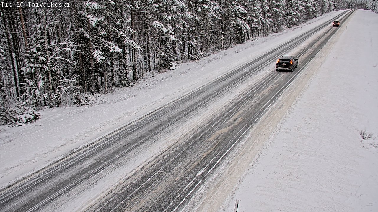 Weather Camera Image Väg 20 Taivalkoski, Taivalkoski, Pohjois-Pohjanmaa