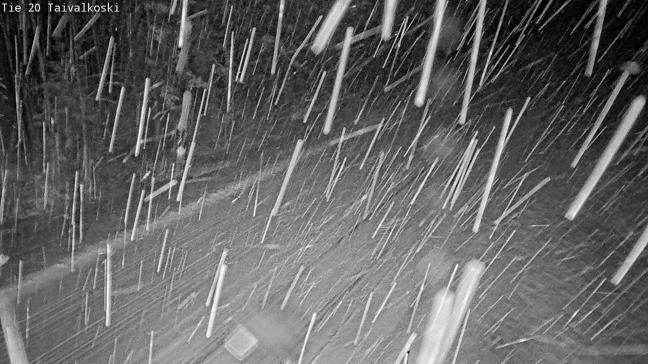 Weather Camera Image Väg 20 Taivalkoski, Taivalkoski, Pohjois-Pohjanmaa