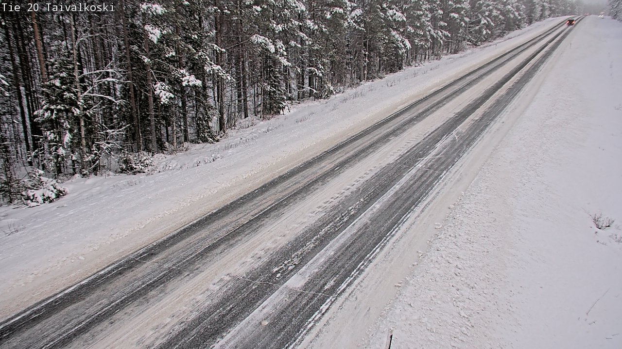 Weather Camera Image Road 20 Taivalkoski, Taivalkoski, Pohjois-Pohjanmaa