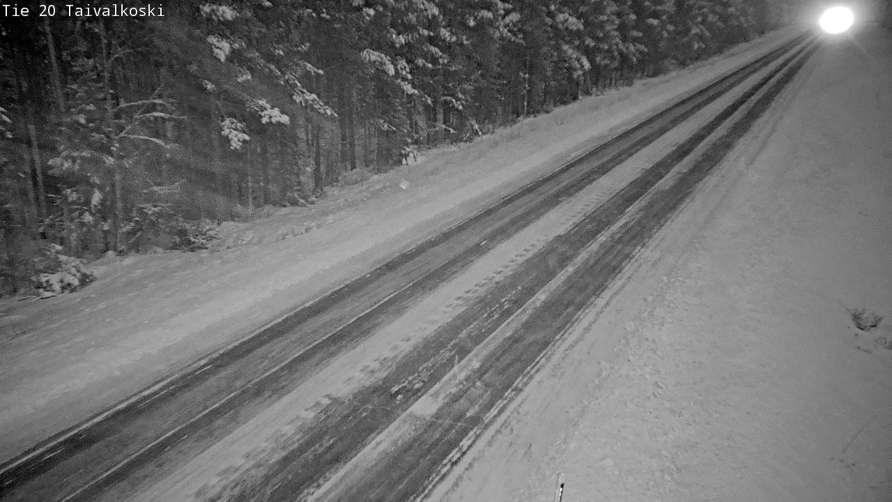Weather Camera Image Road 20 Taivalkoski, Taivalkoski, Pohjois-Pohjanmaa