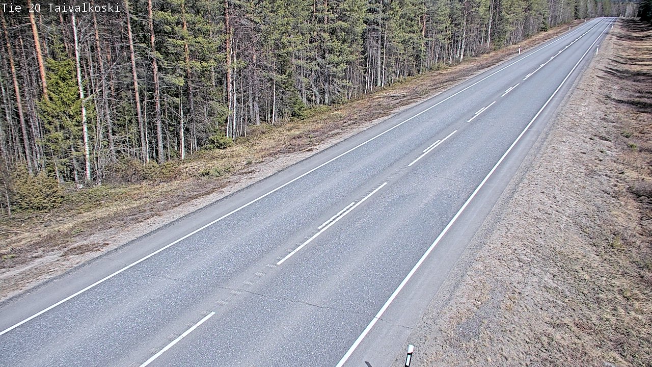 Kelikamerat Kuva Tie 20 Taivalkoski, Taivalkoski, Pohjois-Pohjanmaa