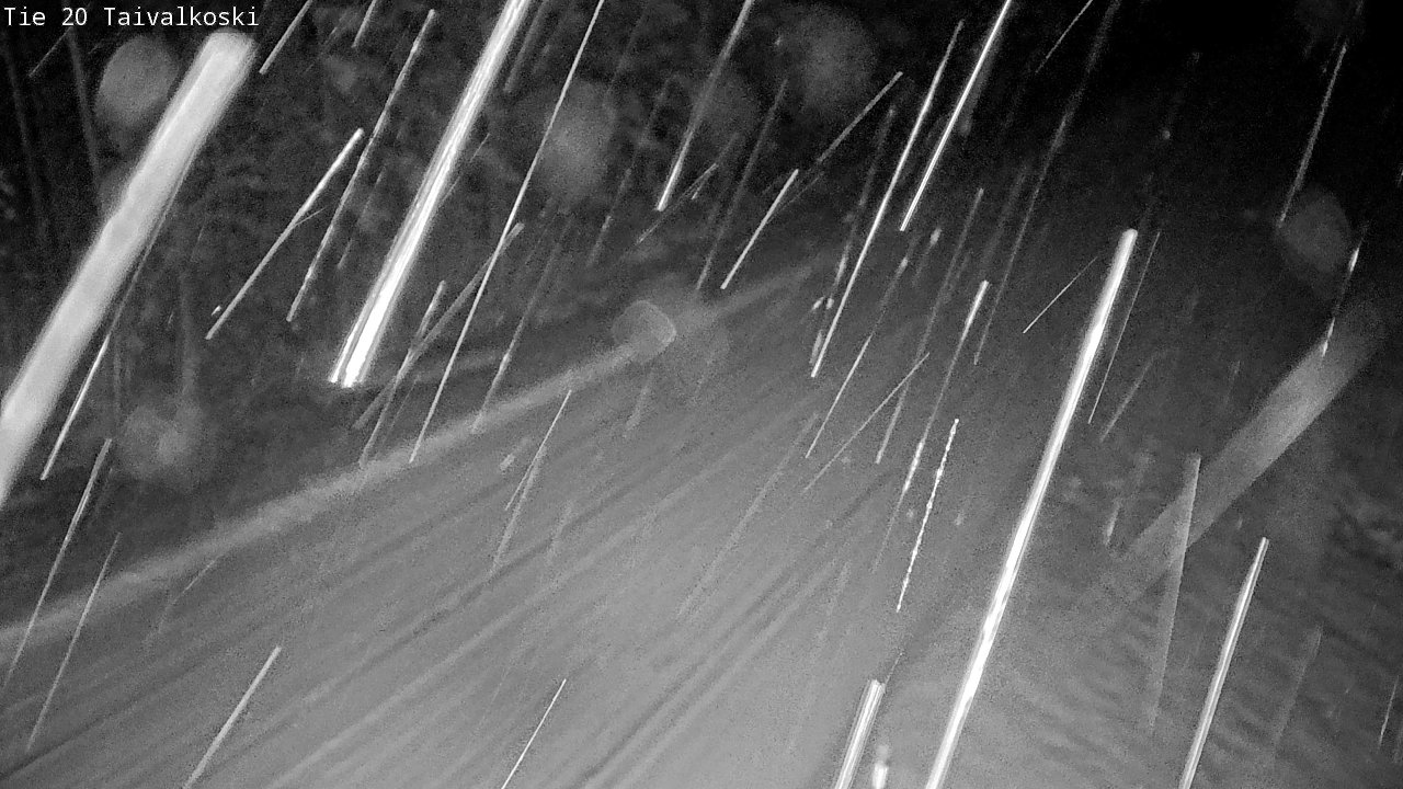Weather Camera Image Väg 20 Taivalkoski, Taivalkoski, Pohjois-Pohjanmaa