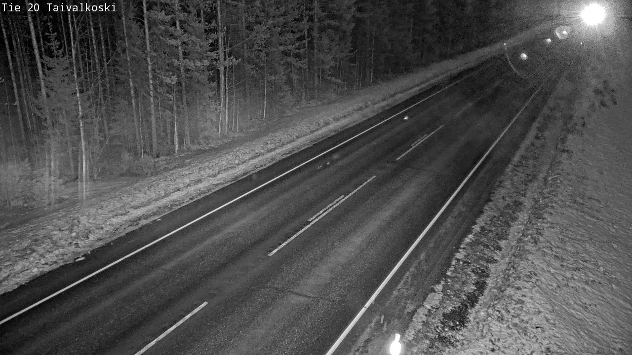 Weather Camera Image Road 20 Taivalkoski, Taivalkoski, Pohjois-Pohjanmaa
