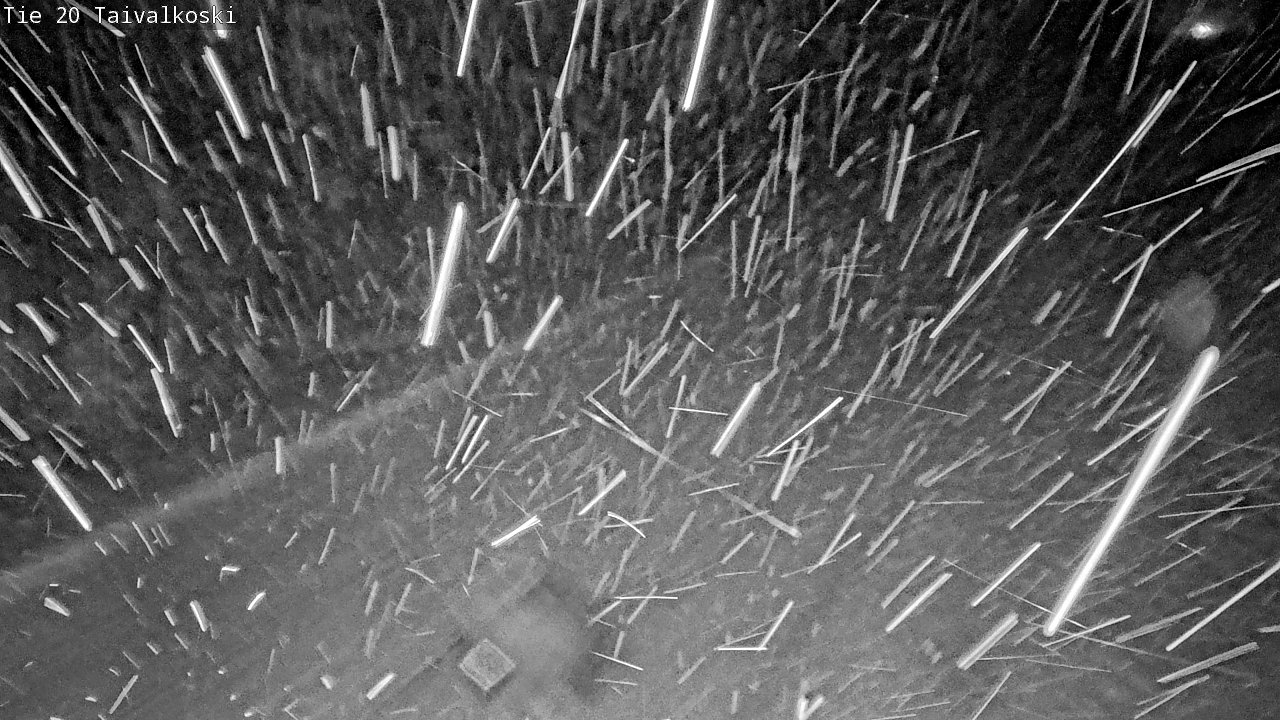 Weather Camera Image Väg 20 Taivalkoski, Taivalkoski, Pohjois-Pohjanmaa