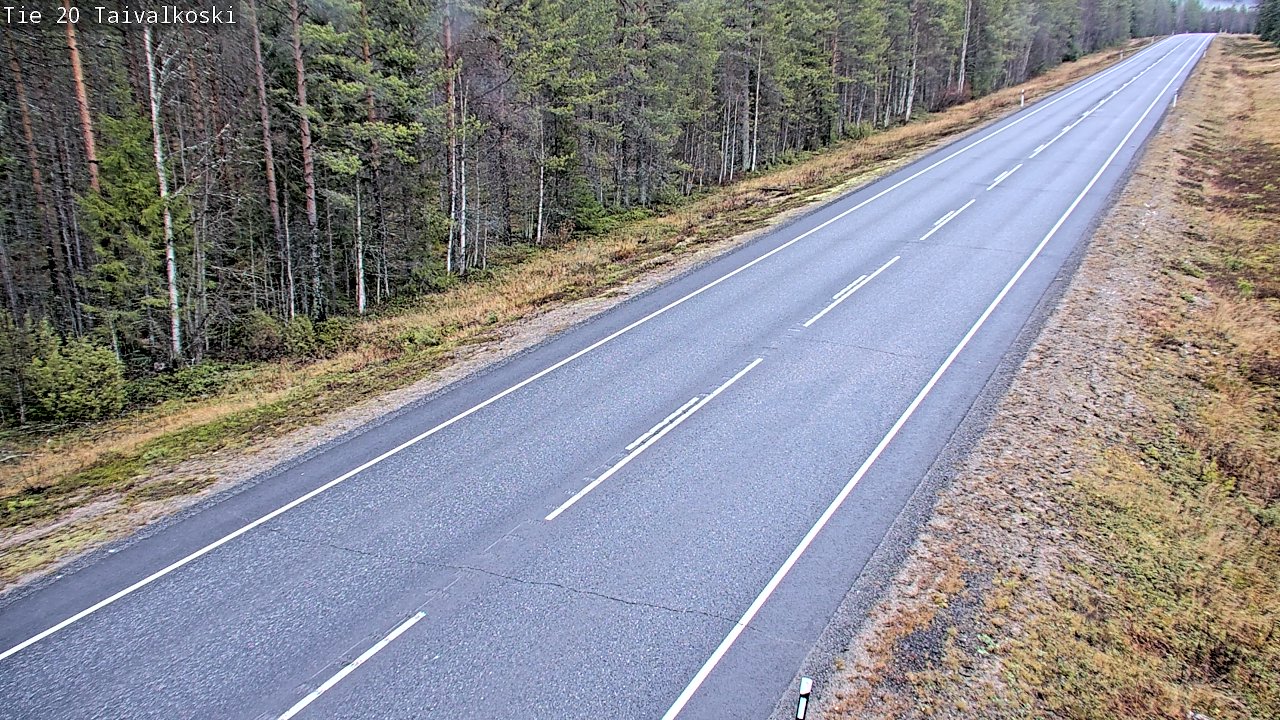 Kelikamerat Kuva Tie 20 Taivalkoski, Taivalkoski, Pohjois-Pohjanmaa