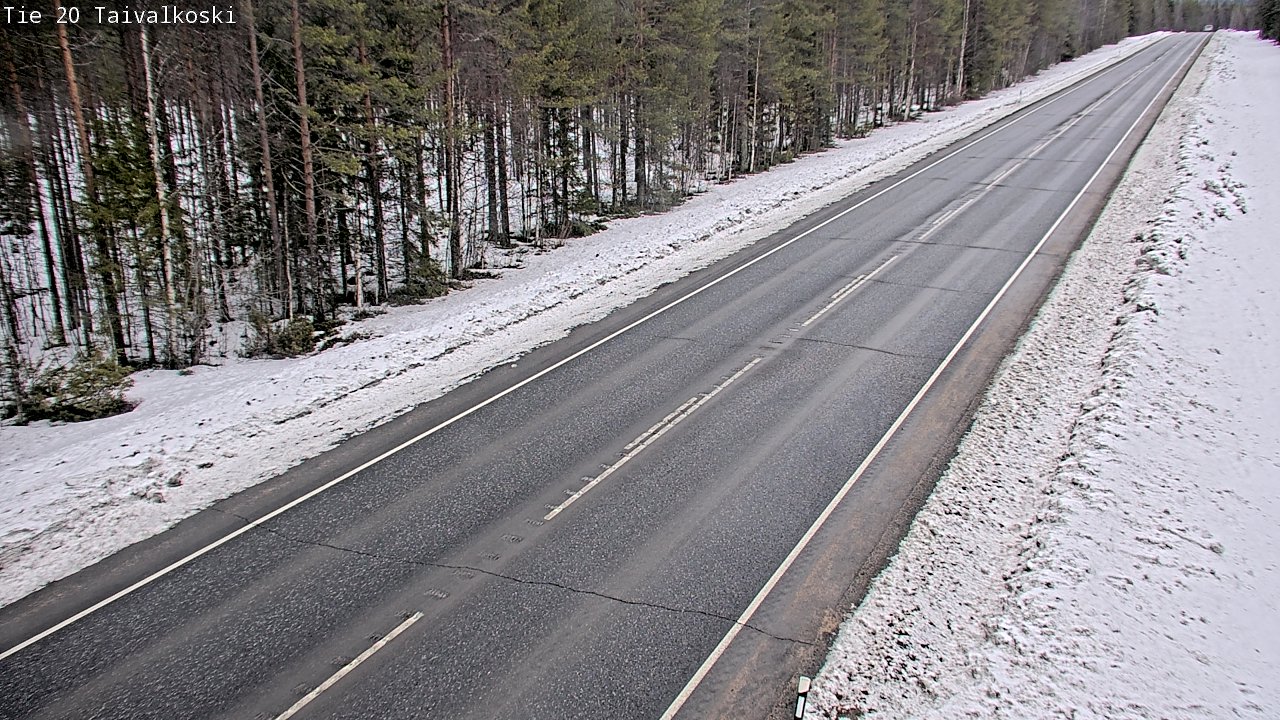 Kelikamerat Kuva Tie 20 Taivalkoski, Taivalkoski, Pohjois-Pohjanmaa