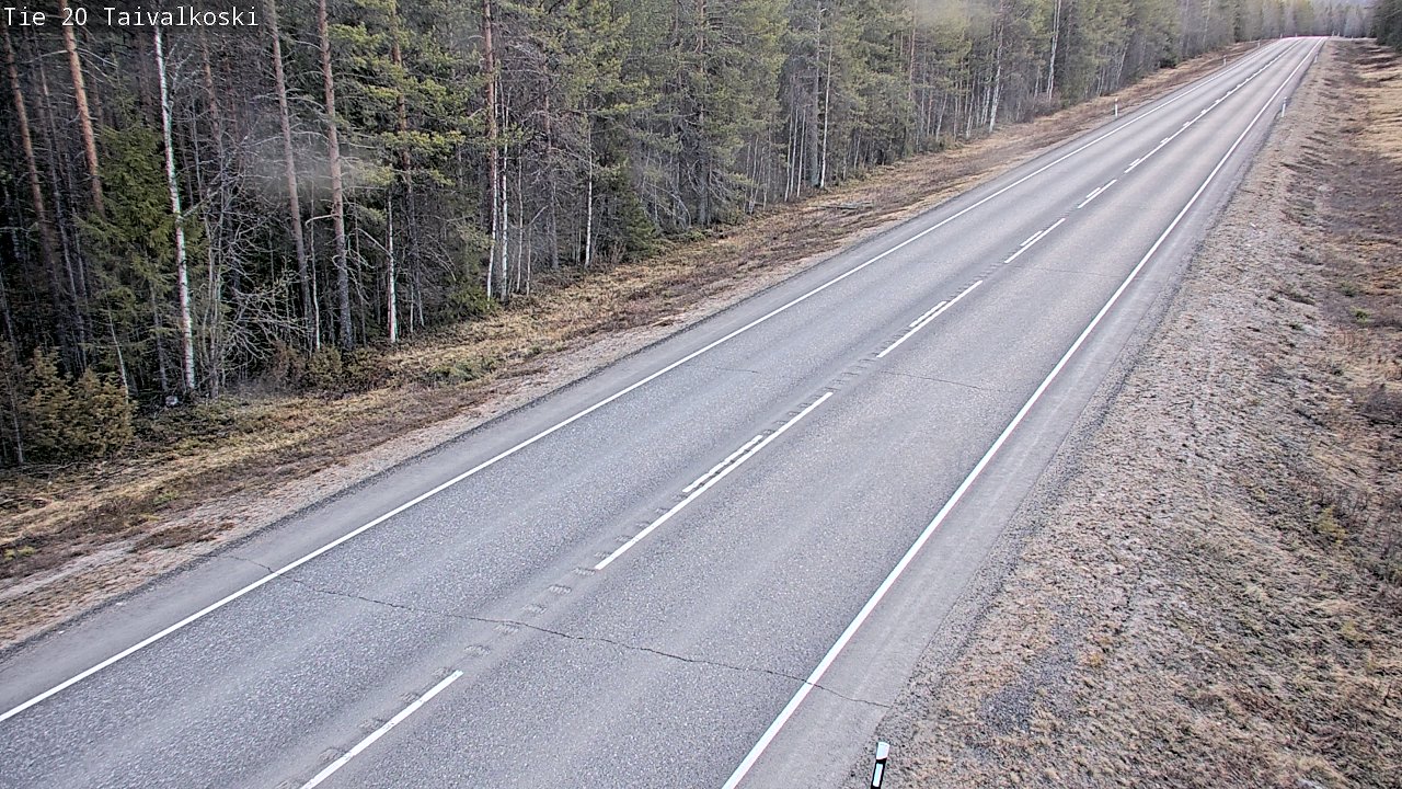 Weather Camera Image Road 20 Taivalkoski, Taivalkoski, Pohjois-Pohjanmaa