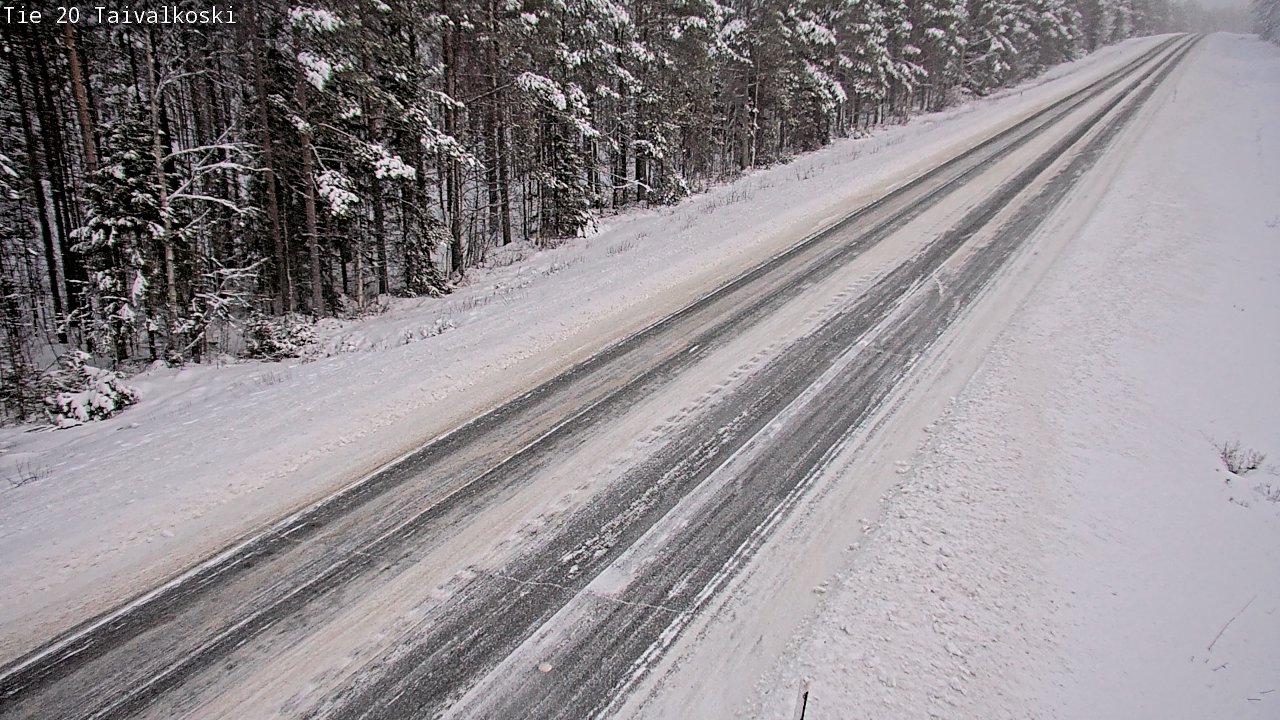 Weather Camera Image Road 20 Taivalkoski, Taivalkoski, Pohjois-Pohjanmaa