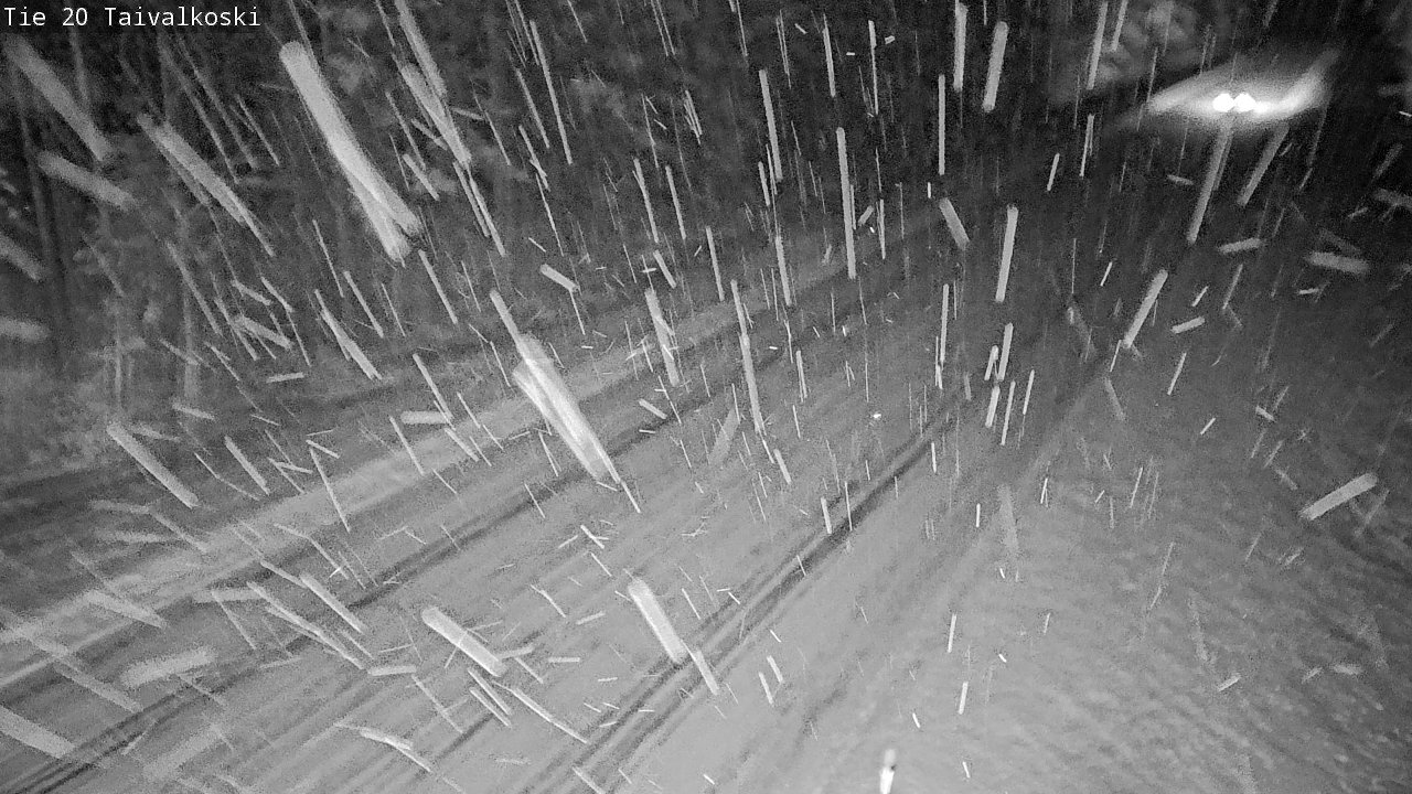 Weather Camera Image Väg 20 Taivalkoski, Taivalkoski, Pohjois-Pohjanmaa