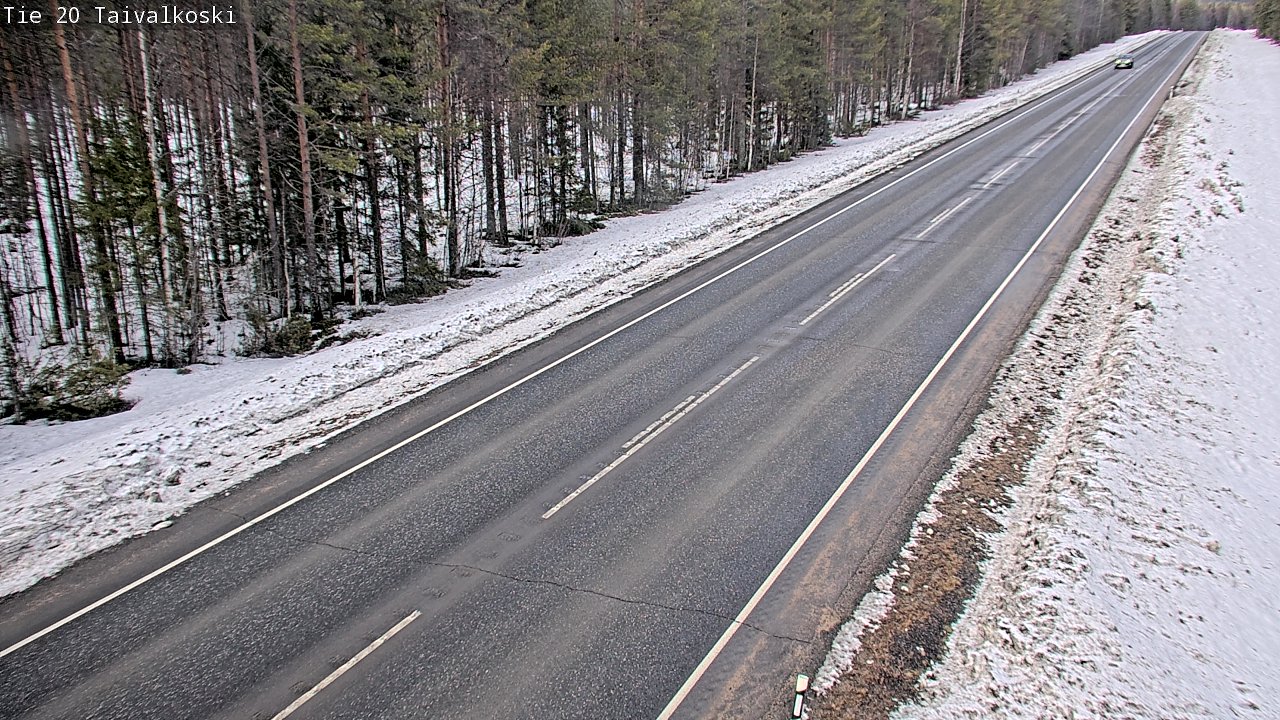 Weather Camera Image Road 20 Taivalkoski, Taivalkoski, Pohjois-Pohjanmaa