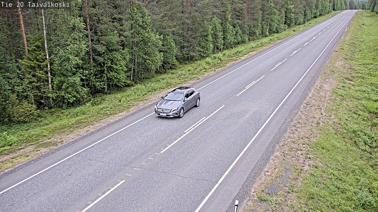Weather Camera Image Road 20 Taivalkoski, Taivalkoski, Pohjois-Pohjanmaa