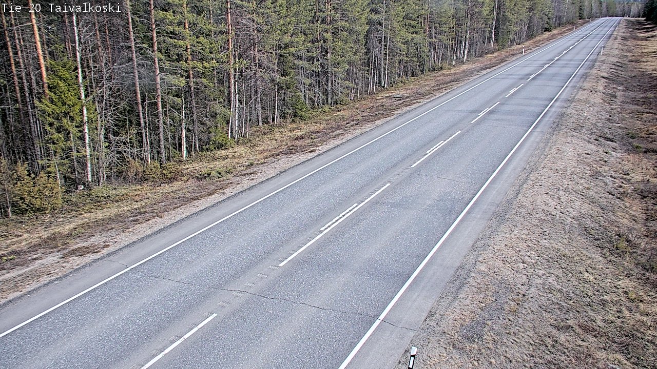 Kelikamerat Kuva Tie 20 Taivalkoski, Taivalkoski, Pohjois-Pohjanmaa