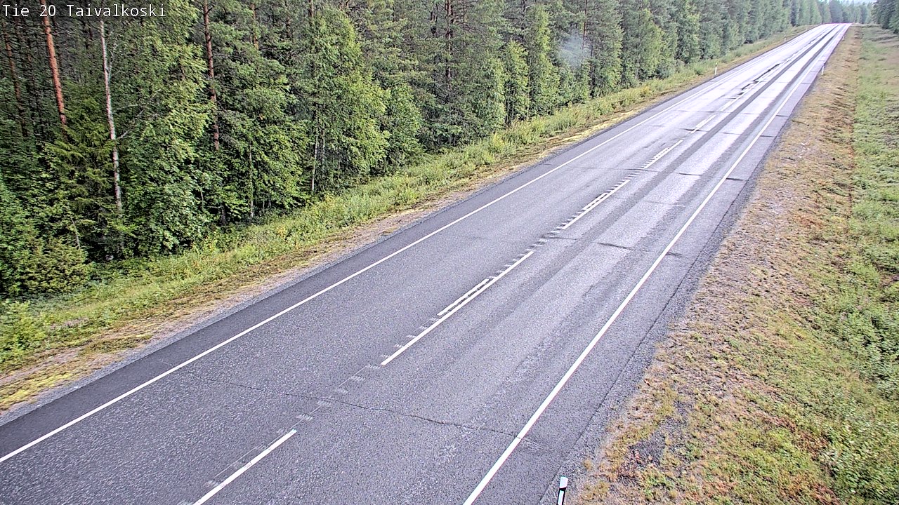 Weather Camera Image Road 20 Taivalkoski, Taivalkoski, Pohjois-Pohjanmaa