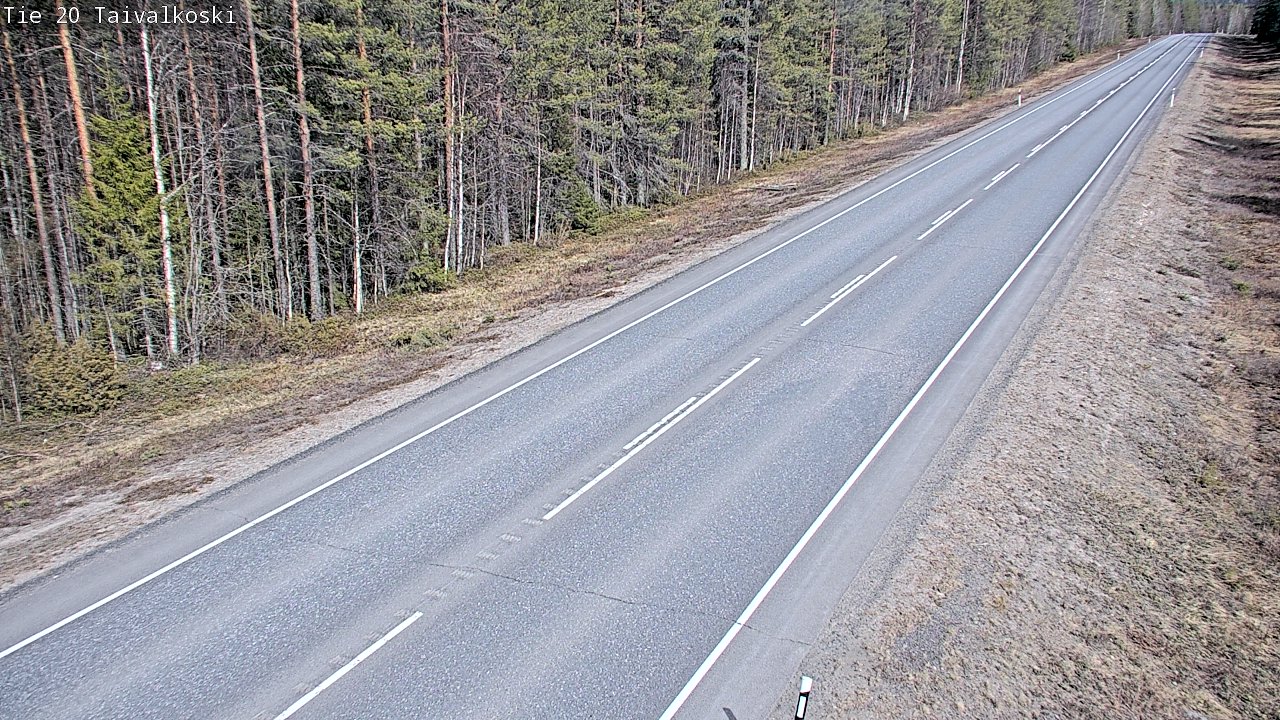 Kelikamerat Kuva Tie 20 Taivalkoski, Taivalkoski, Pohjois-Pohjanmaa