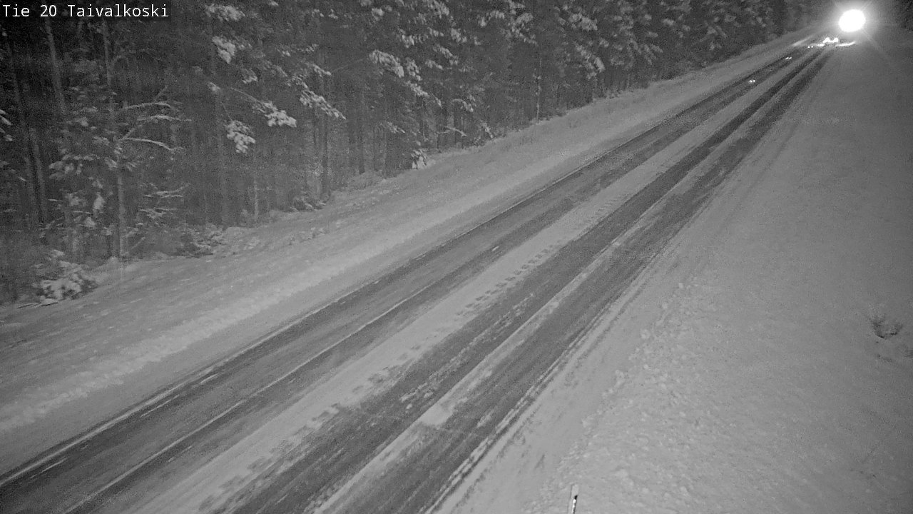 Weather Camera Image Road 20 Taivalkoski, Taivalkoski, Pohjois-Pohjanmaa