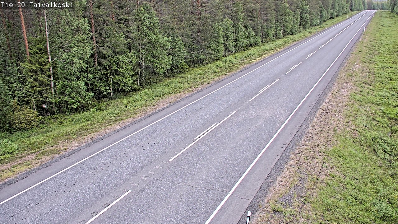 Kelikamerat Kuva Tie 20 Taivalkoski, Taivalkoski, Pohjois-Pohjanmaa