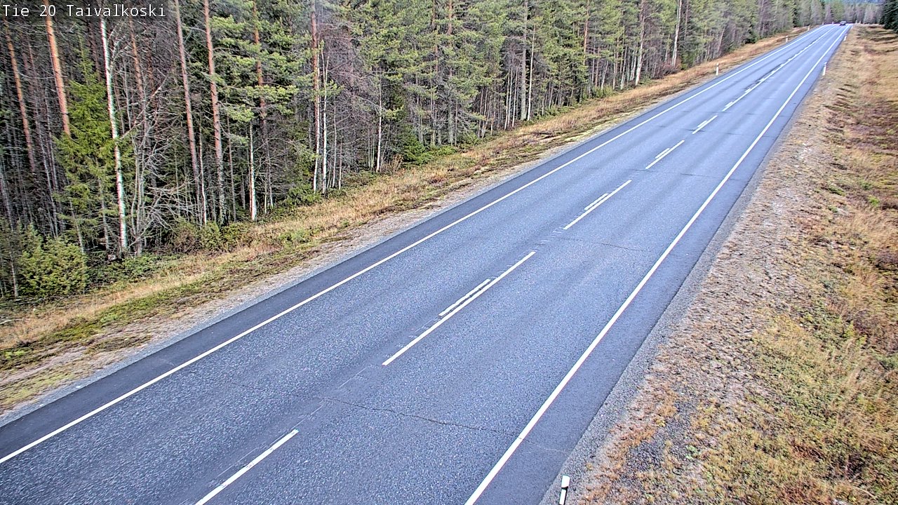 Kelikamerat Kuva Tie 20 Taivalkoski, Taivalkoski, Pohjois-Pohjanmaa