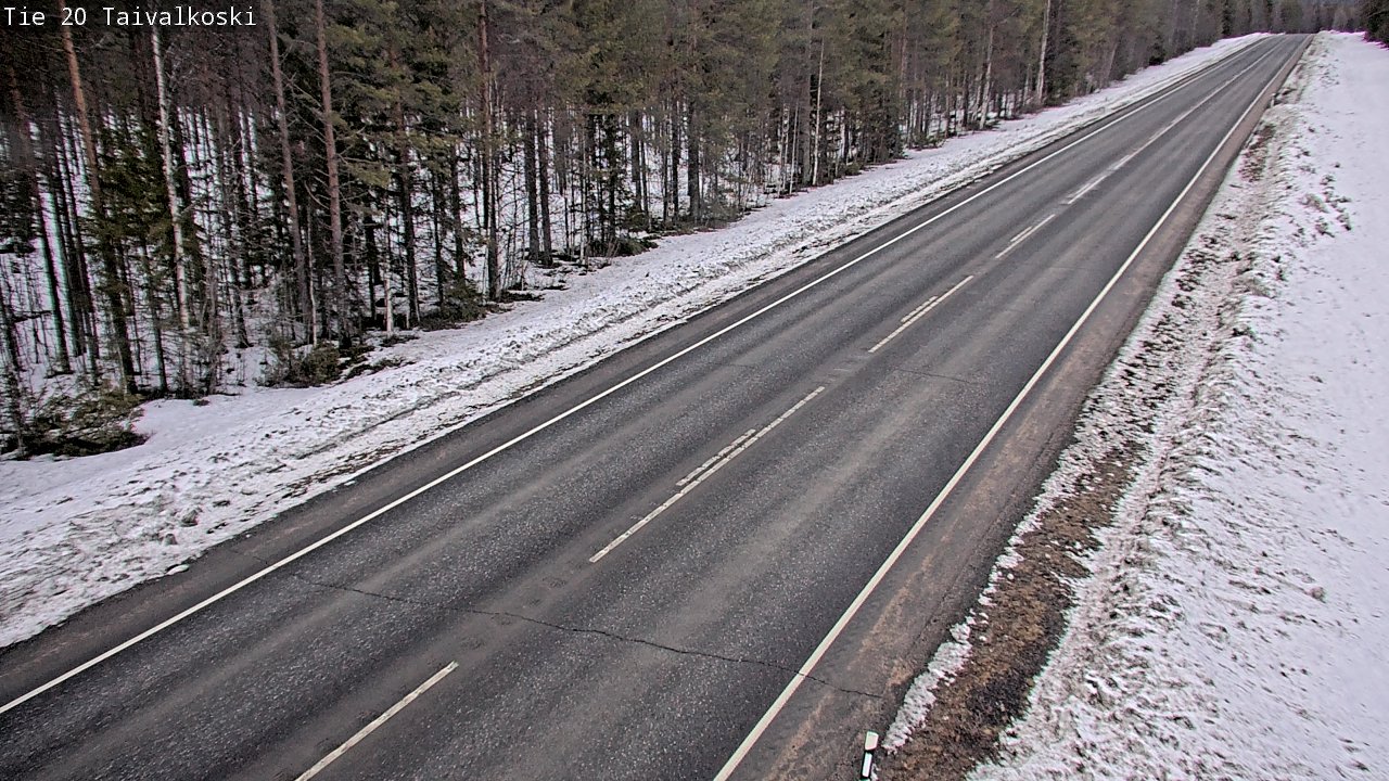Weather Camera Image Road 20 Taivalkoski, Taivalkoski, Pohjois-Pohjanmaa
