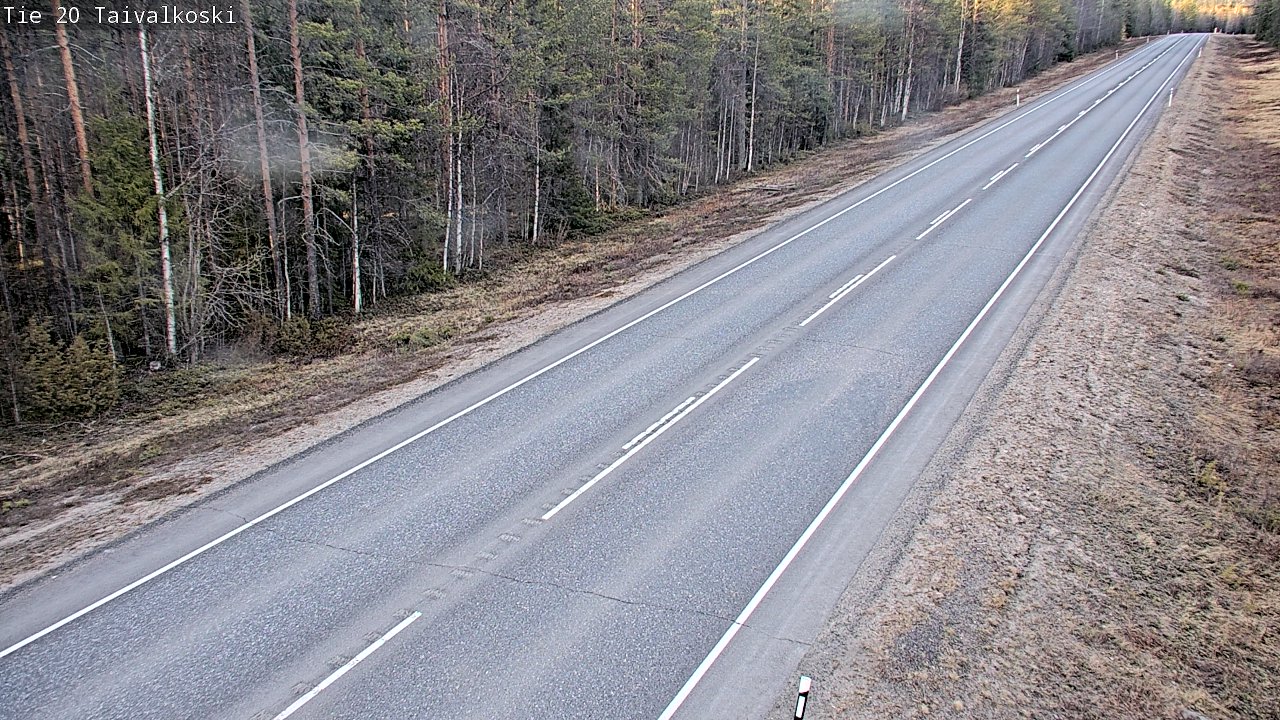 Kelikamerat Kuva Tie 20 Taivalkoski, Taivalkoski, Pohjois-Pohjanmaa