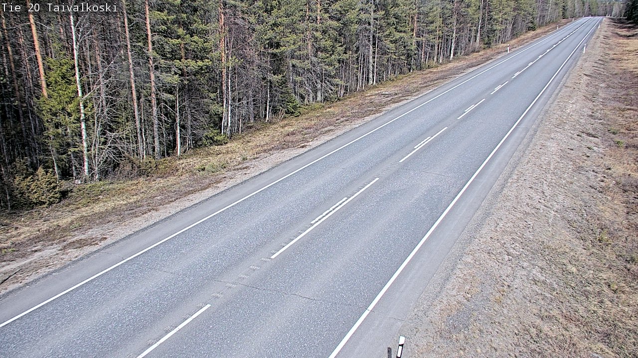 Kelikamerat Kuva Tie 20 Taivalkoski, Taivalkoski, Pohjois-Pohjanmaa
