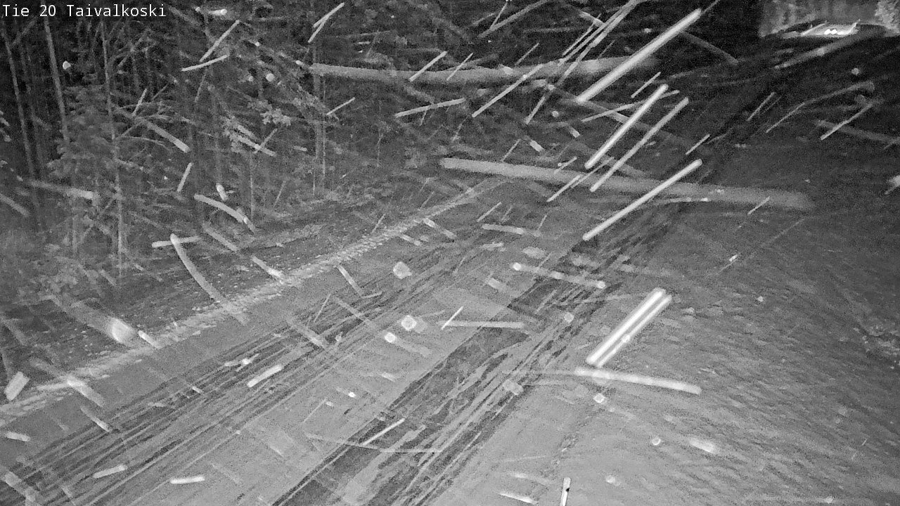 Weather Camera Image Väg 20 Taivalkoski, Taivalkoski, Pohjois-Pohjanmaa