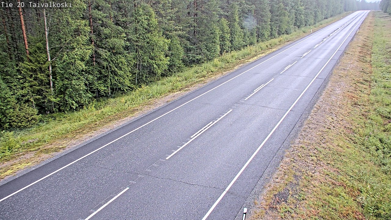 Weather Camera Image Road 20 Taivalkoski, Taivalkoski, Pohjois-Pohjanmaa