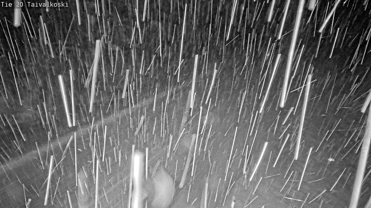 Weather Camera Image Väg 20 Taivalkoski, Taivalkoski, Pohjois-Pohjanmaa
