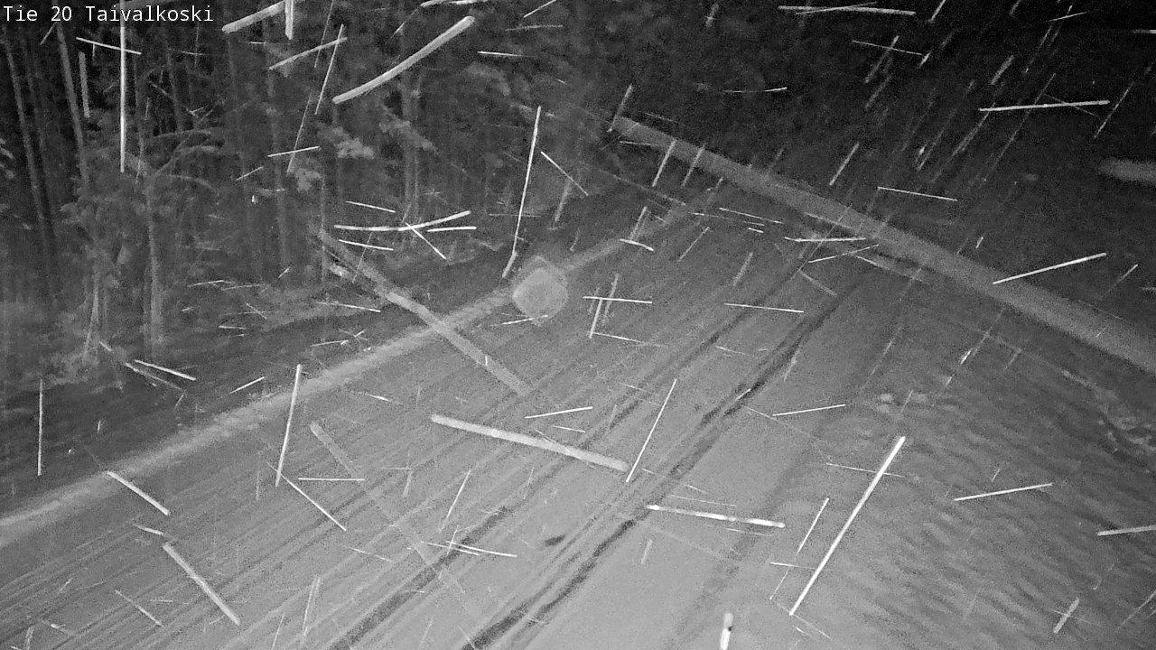 Weather Camera Image Väg 20 Taivalkoski, Taivalkoski, Pohjois-Pohjanmaa