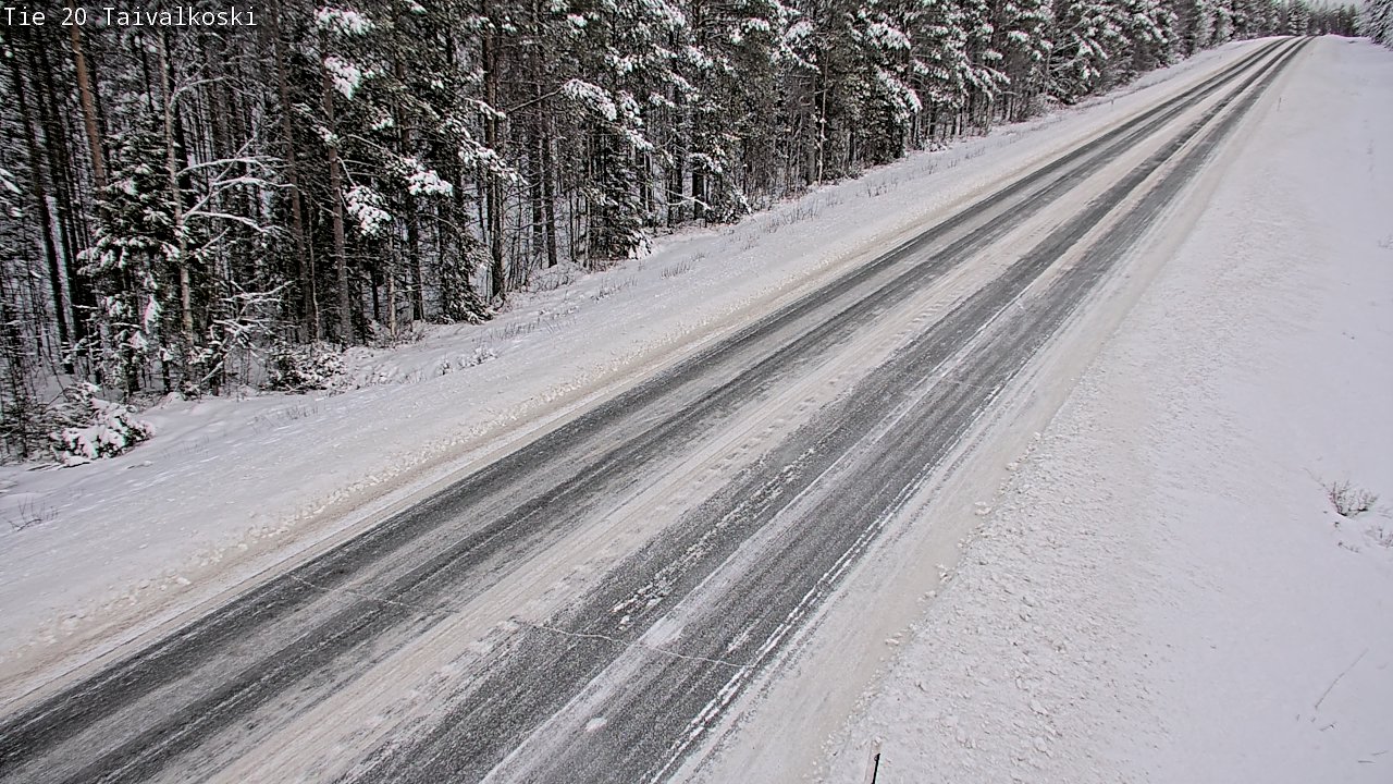 Weather Camera Image Road 20 Taivalkoski, Taivalkoski, Pohjois-Pohjanmaa