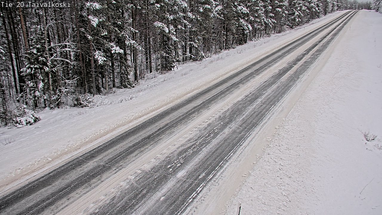 Weather Camera Image Road 20 Taivalkoski, Taivalkoski, Pohjois-Pohjanmaa
