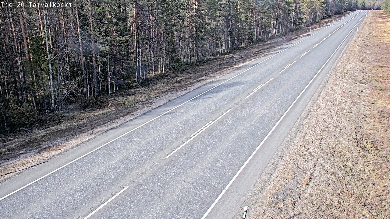 Kelikamerat Kuva Tie 20 Taivalkoski, Taivalkoski, Pohjois-Pohjanmaa
