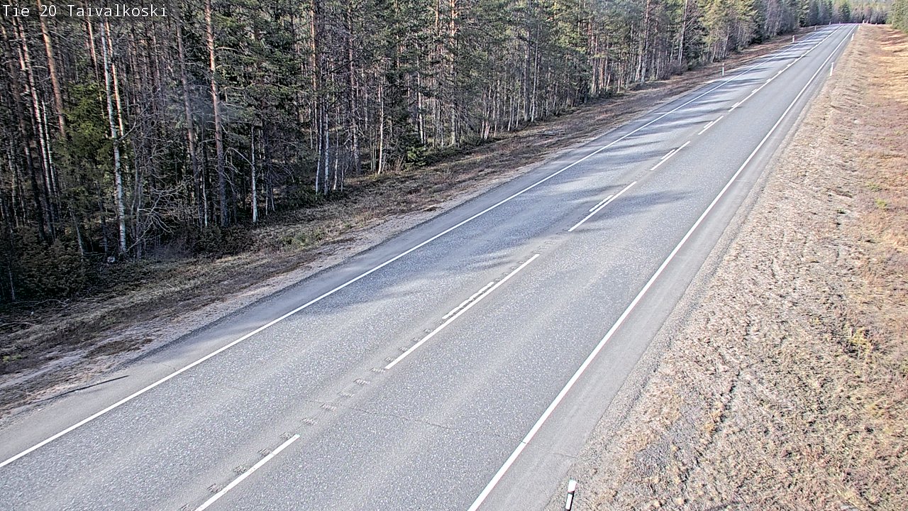 Kelikamerat Kuva Tie 20 Taivalkoski, Taivalkoski, Pohjois-Pohjanmaa