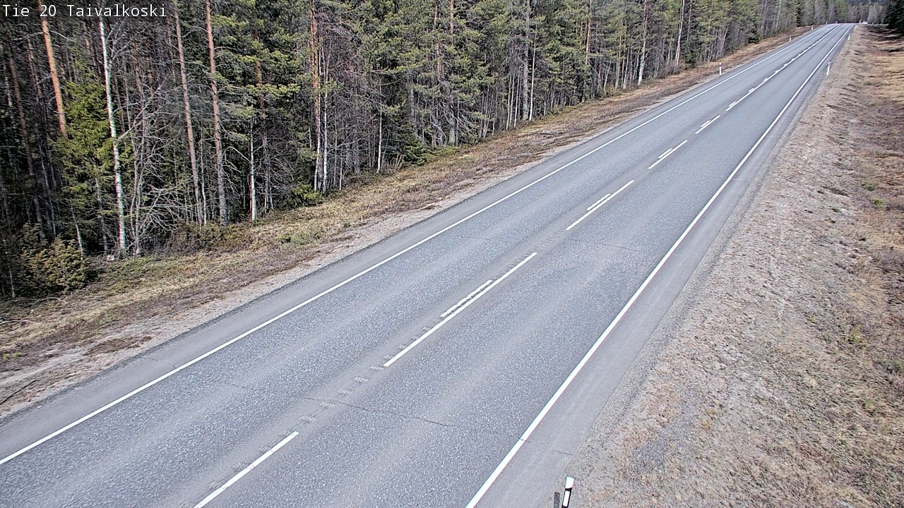 Kelikamerat Kuva Tie 20 Taivalkoski, Taivalkoski, Pohjois-Pohjanmaa