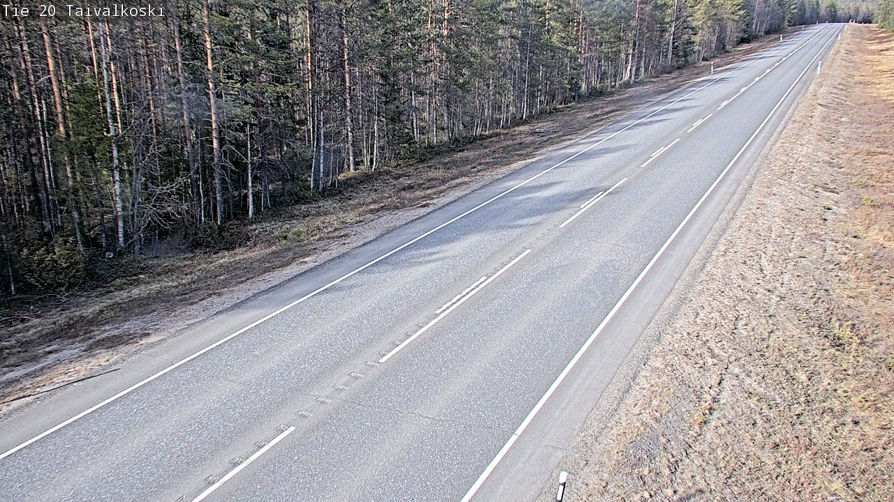 Kelikamerat Kuva Tie 20 Taivalkoski, Taivalkoski, Pohjois-Pohjanmaa