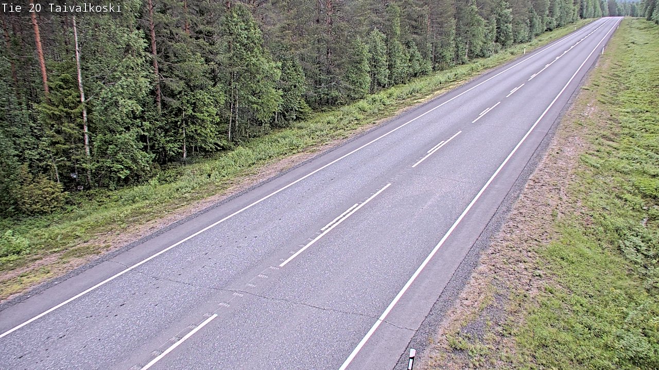 Kelikamerat Kuva Tie 20 Taivalkoski, Taivalkoski, Pohjois-Pohjanmaa