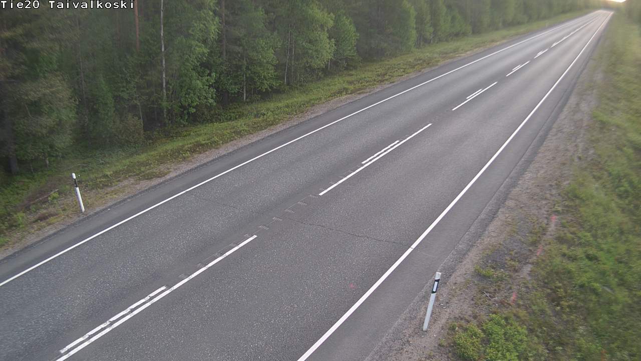 Weather Camera Image Road 20 Taivalkoski, Taivalkoski, Pohjois-Pohjanmaa