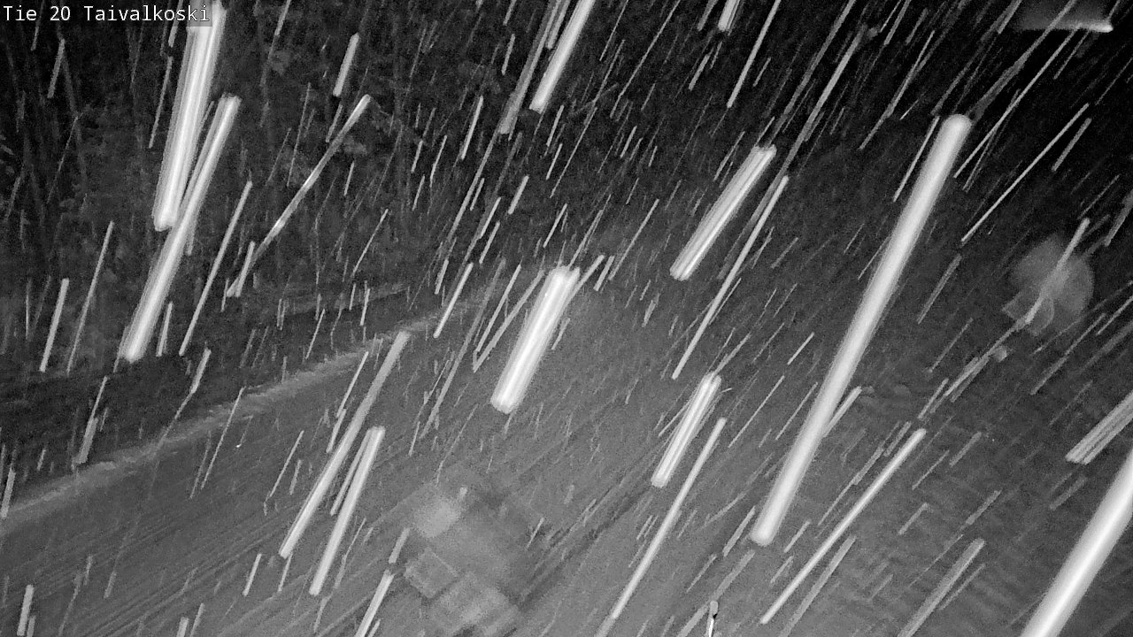 Weather Camera Image Väg 20 Taivalkoski, Taivalkoski, Pohjois-Pohjanmaa