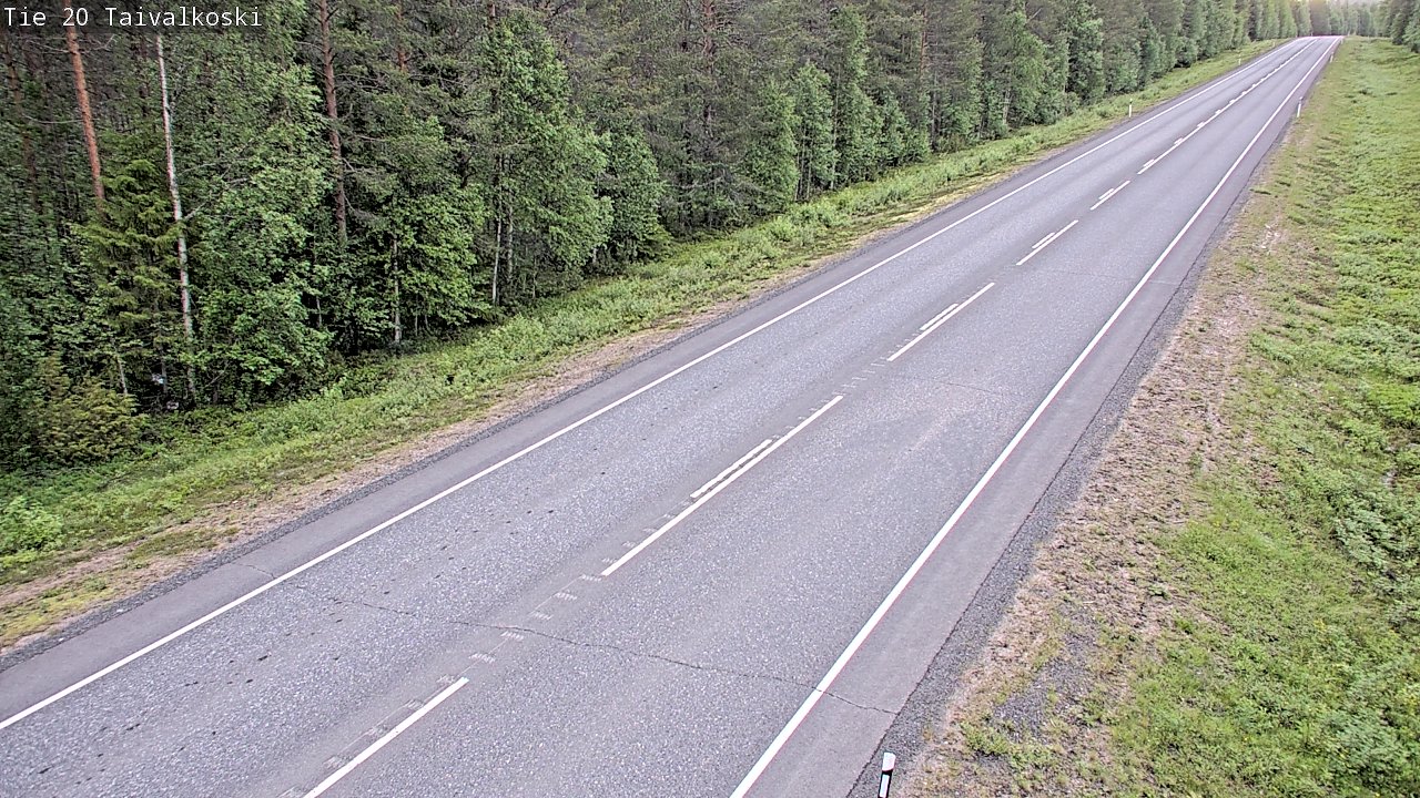 Kelikamerat Kuva Tie 20 Taivalkoski, Taivalkoski, Pohjois-Pohjanmaa