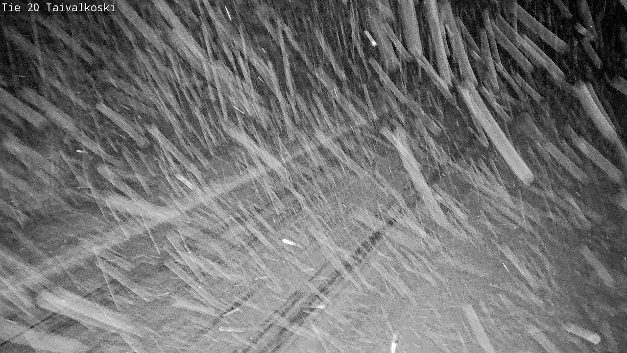 Weather Camera Image Väg 20 Taivalkoski, Taivalkoski, Pohjois-Pohjanmaa