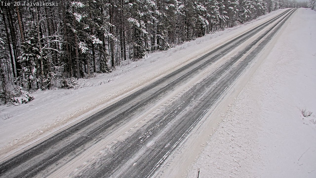 Weather Camera Image Road 20 Taivalkoski, Taivalkoski, Pohjois-Pohjanmaa