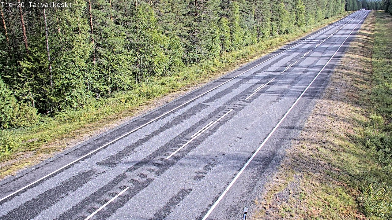Weather Camera Image Road 20 Taivalkoski, Taivalkoski, Pohjois-Pohjanmaa