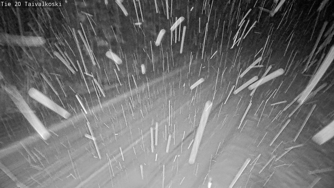 Weather Camera Image Väg 20 Taivalkoski, Taivalkoski, Pohjois-Pohjanmaa