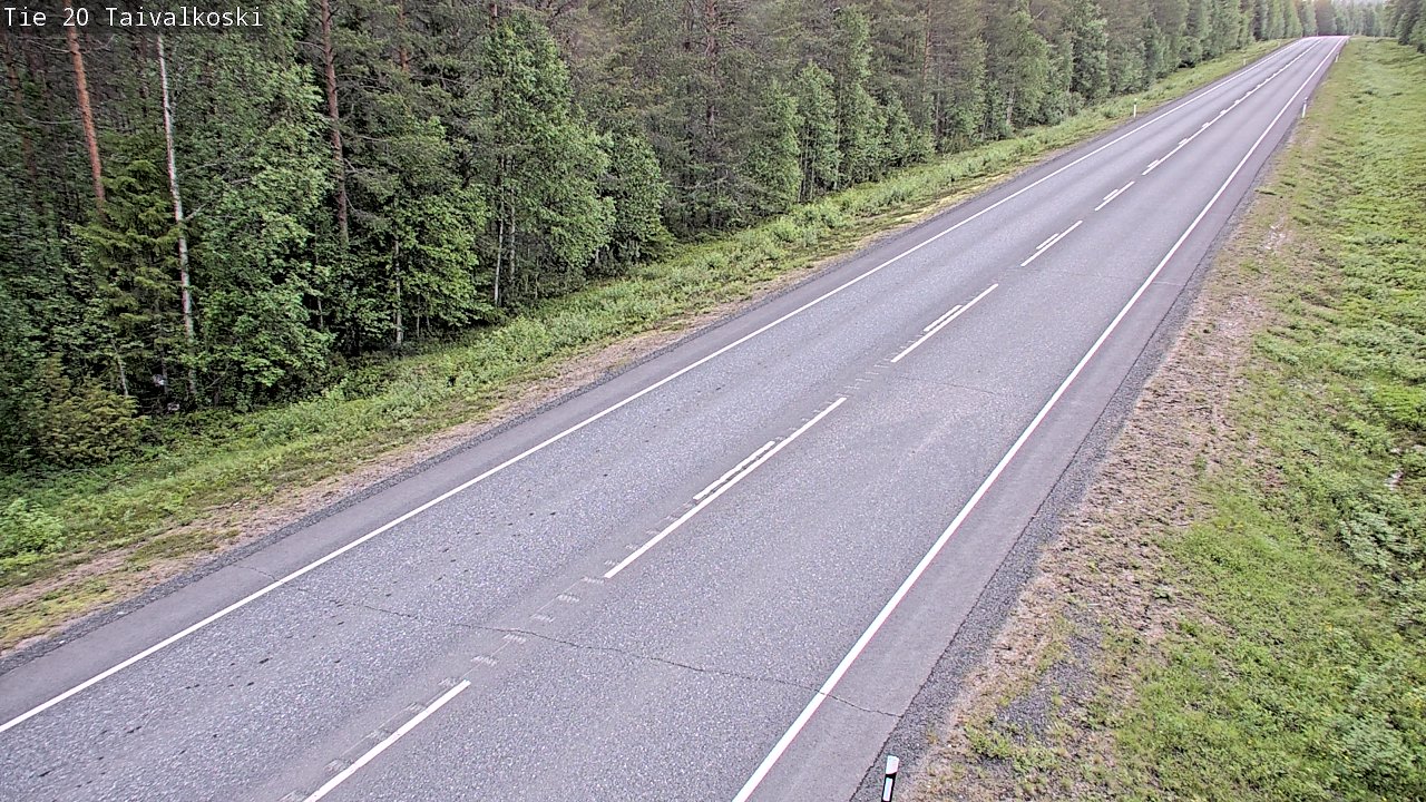 Kelikamerat Kuva Tie 20 Taivalkoski, Taivalkoski, Pohjois-Pohjanmaa