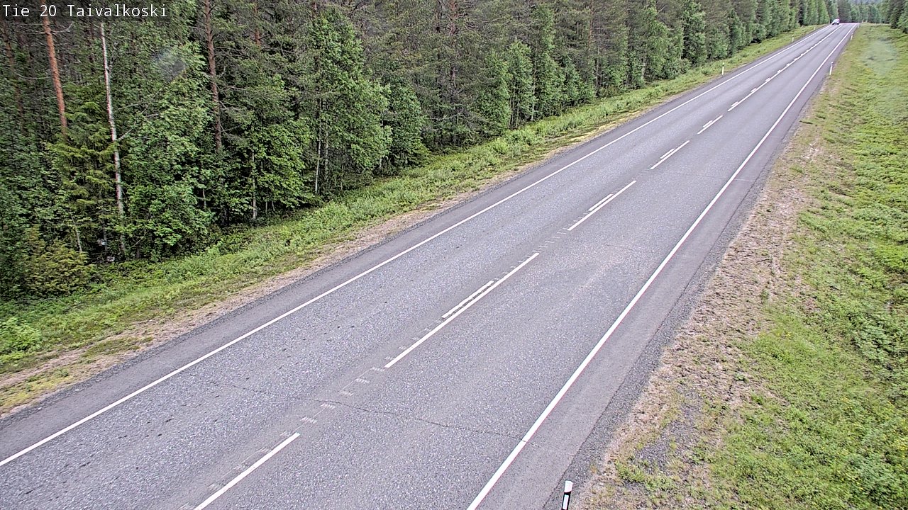 Weather Camera Image Road 20 Taivalkoski, Taivalkoski, Pohjois-Pohjanmaa