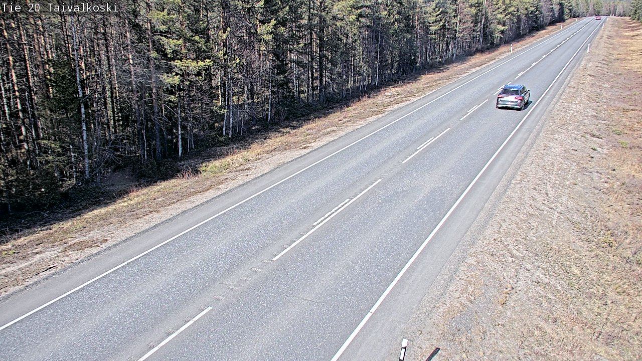 Kelikamerat Kuva Tie 20 Taivalkoski, Taivalkoski, Pohjois-Pohjanmaa