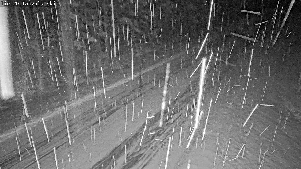 Weather Camera Image Väg 20 Taivalkoski, Taivalkoski, Pohjois-Pohjanmaa