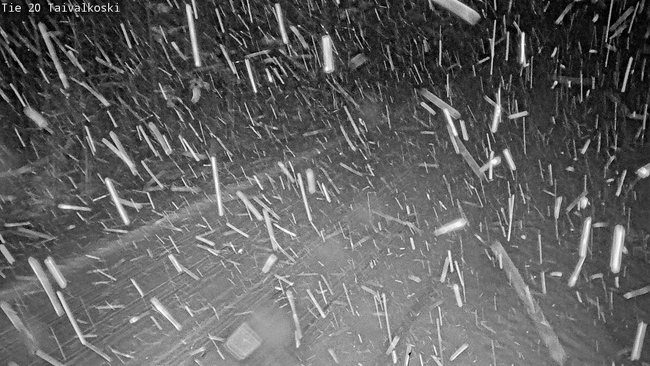 Weather Camera Image Väg 20 Taivalkoski, Taivalkoski, Pohjois-Pohjanmaa