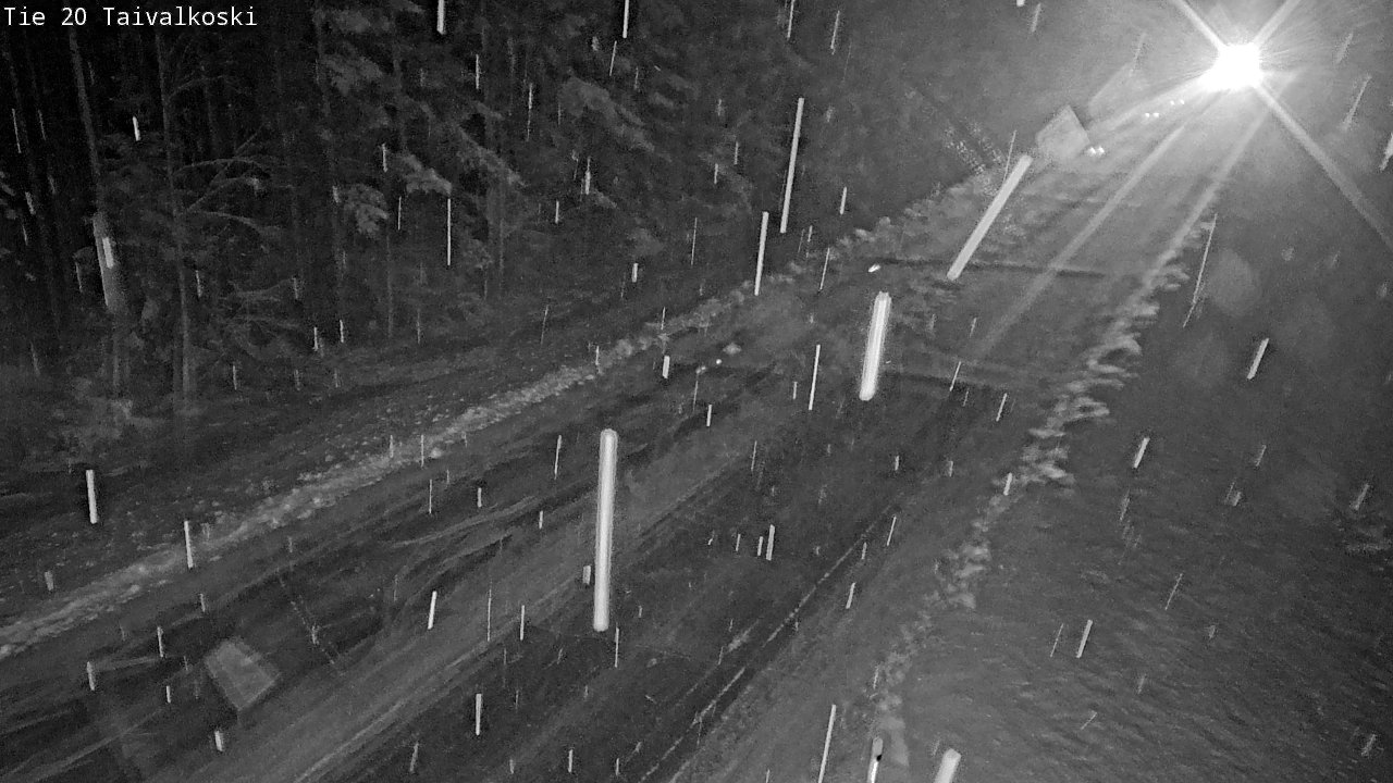Weather Camera Image Väg 20 Taivalkoski, Taivalkoski, Pohjois-Pohjanmaa