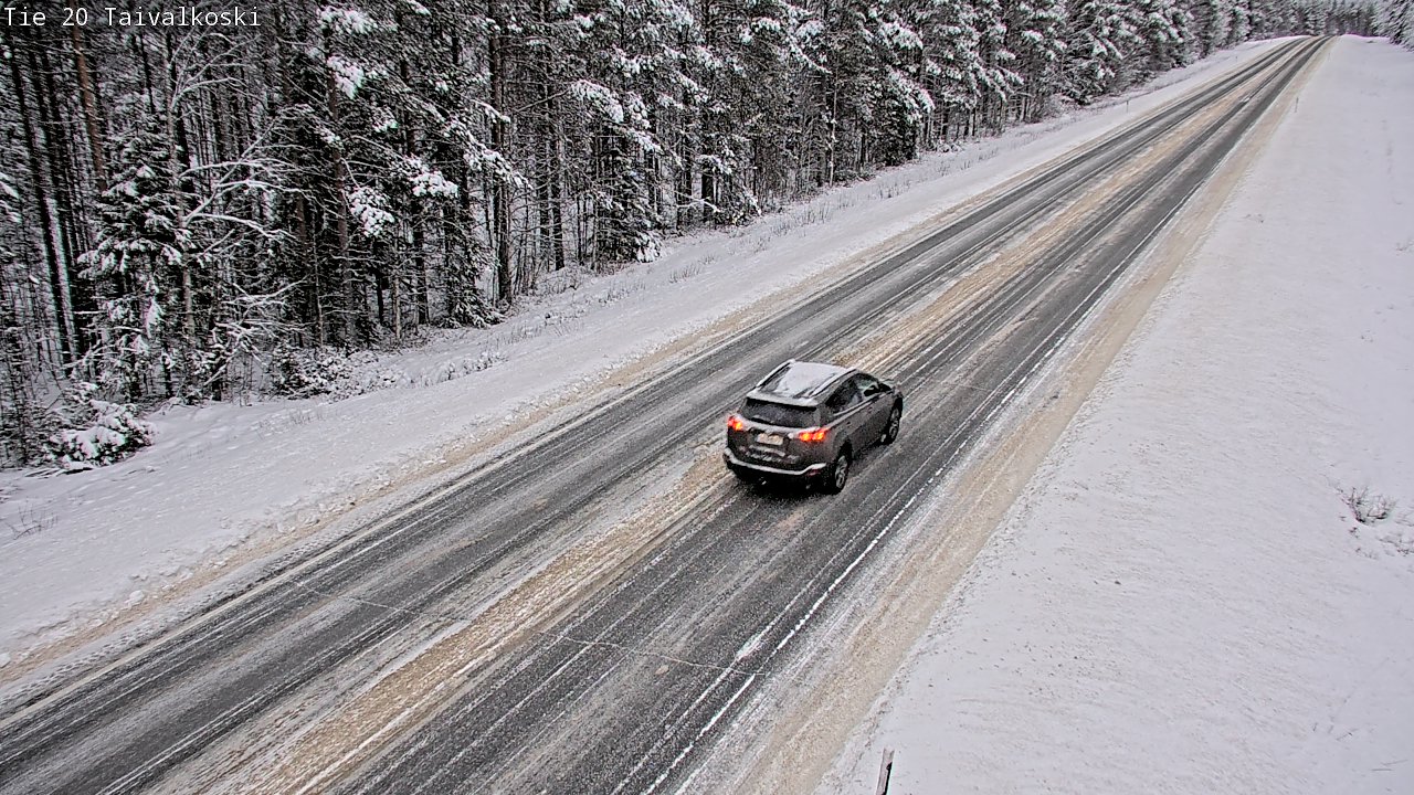 Weather Camera Image Väg 20 Taivalkoski, Taivalkoski, Pohjois-Pohjanmaa
