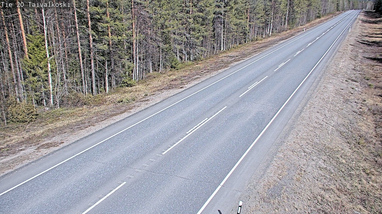 Kelikamerat Kuva Tie 20 Taivalkoski, Taivalkoski, Pohjois-Pohjanmaa